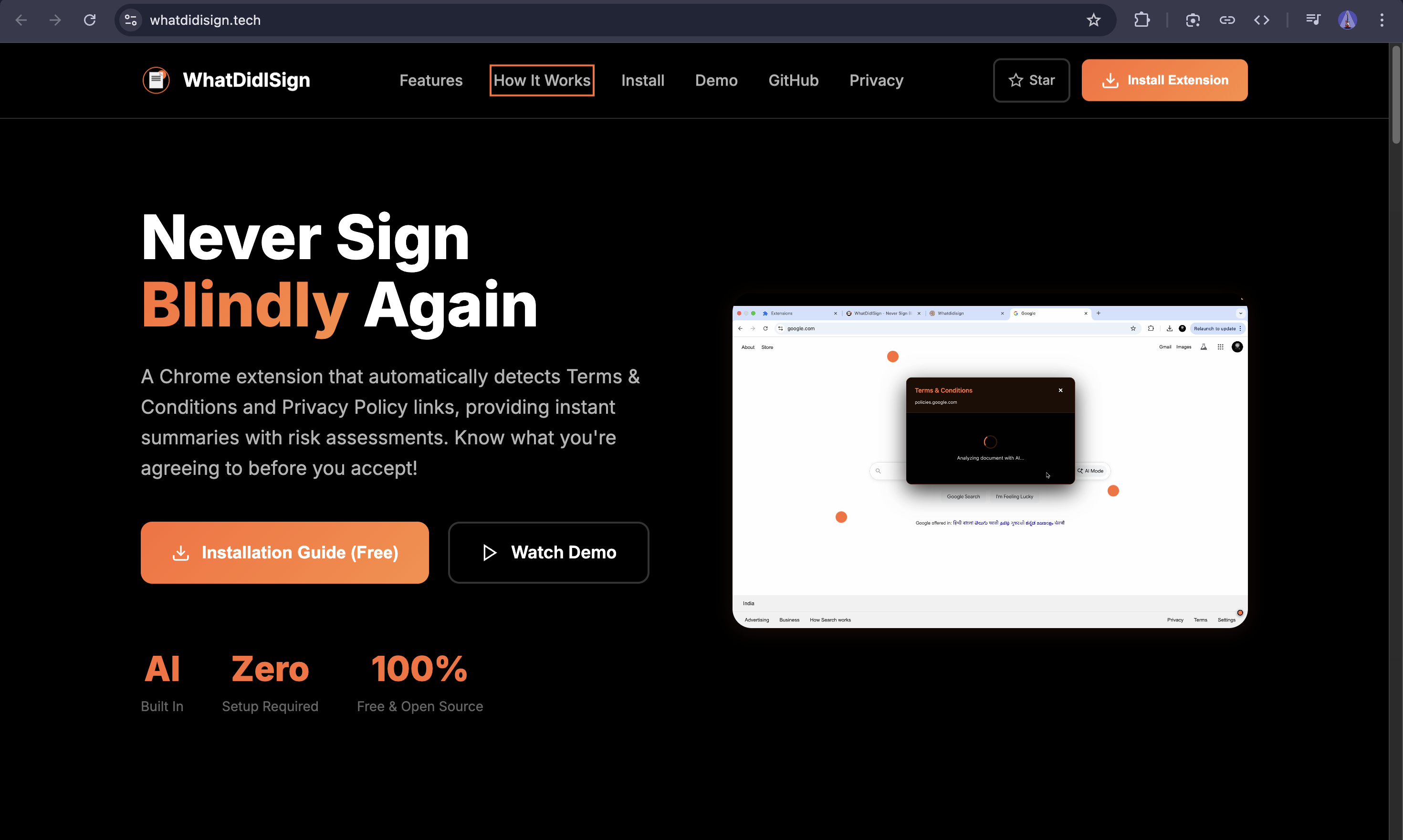 WhatDidISign project